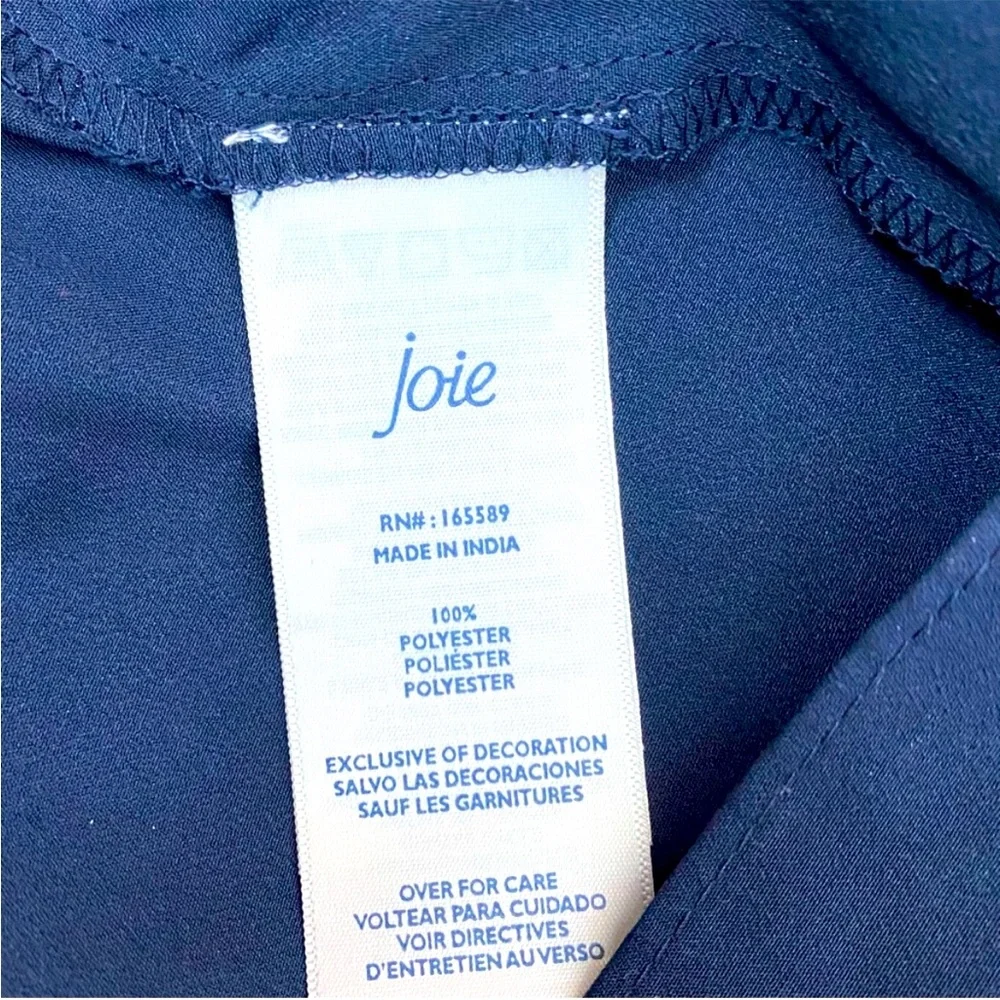 EUC Joie Navy Blue and White Floral MIDI, Sleeveless, Dress - Picture 8 of 8